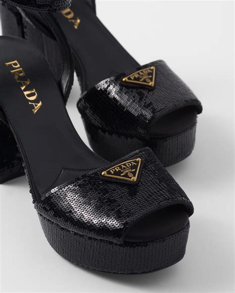 prada jacquard checkerd platform sandal|prada shoes for women.